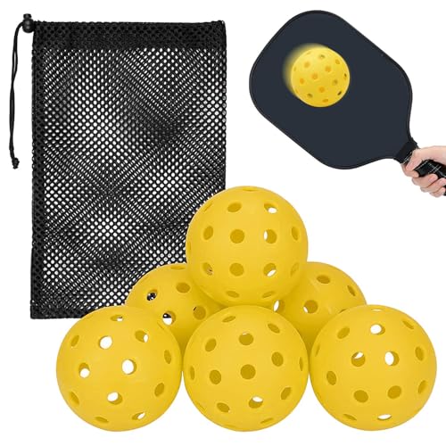 Gurkenkugeln für den Außenbereich, Gurkenbälle für den Außenbereich, für Sport, Gurkenball mit 40 Löchern, 74 mm hoher Rückprall, Sportzubehör mit Netztasche, f von Generic