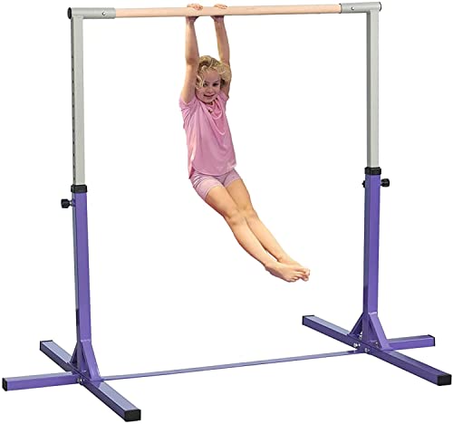 Gymnastikstange für Kinder, horizontal, Gymnastik, Fitnessstudio, höhenverstellbar, violett Gymnastikstange für Kinder, horizontal, Gymnastik, Fitnessstudio, höhenverstellbar, violett von Generic