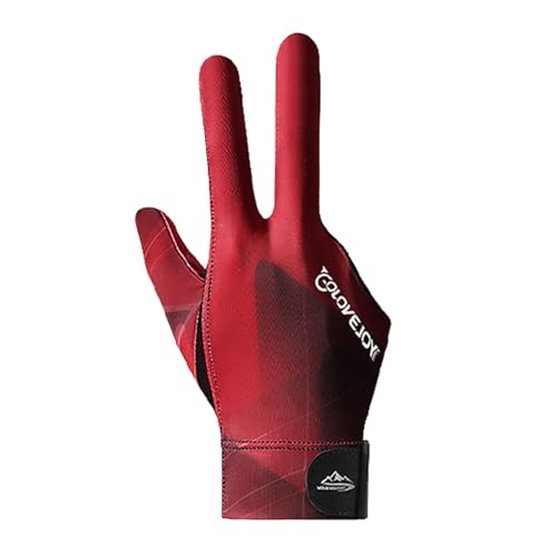 Halbe Hand, 8,27 x 3,54 Zoll für eine linke Hand, flexible linke Schützer für Billard, bequeme Handschuhe für die linke Hand, langlebige Fingerspitzen, linke Hand, linke Hand, von Generic