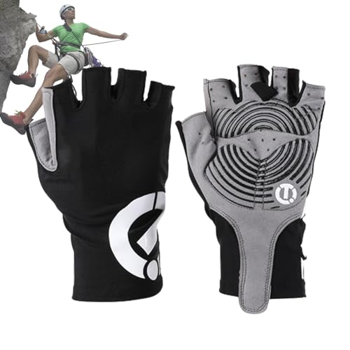 Halbfinger-Handschuhe – dämpfende, atmungsaktive Fahrradhandschuhe für Herren, Anti-Cocooning-Dämpfung, Berghandschuhe, rutschfest, schweißabsorbierend von Generic