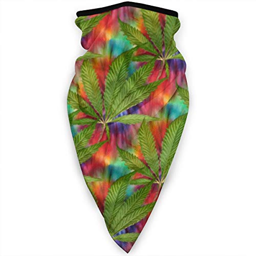 Halstuch Gras Marihuana Magisches Stirnband Nahtloses Half Face Schal Hochelastisch Headwrap Für Camping, Motorrad, Lauf von Generic