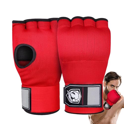 Handbandage zum Boxen, stoßdämpfende Halbfinger-Handschuhe, tragbare schützende Handbandagen, stilvolle Boxhandschuhe für Training, Handgelenkschutz von Generic