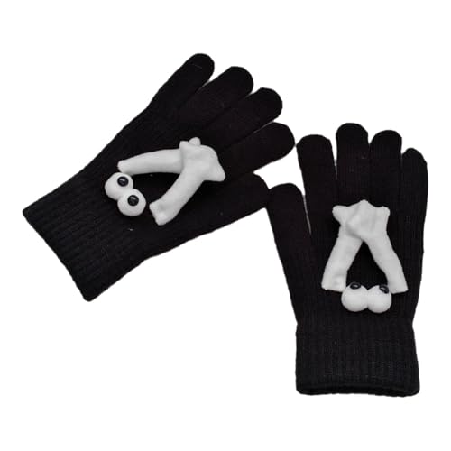 Handgehaltene Handschuhe: ineinandergreifende Hände, ineinandergreifende Hände, niedliche weiche Fäustlinge zum Halten der Hände, niedliche und bequeme Winter-Radhandschuhe zum Wandern, Spazierengehen von Generic