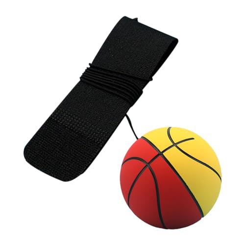 Handgelenkball - Gummi -Rebound -Armband Ball | Sport Handgelenk Ball Gummi | Rebound Armband Handgelenk Return Ball | Rebound Ball mit Handgelenksgurt | Sportrückprall Rückkehr Gummi elastisch von Generic