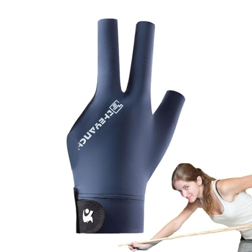 -Handschuhe | Bequeme 3-Finger-Billardhandschuhe für Herren - Weiches und leichtes Billardtisch-Zubehör für Damen, Herren, Teenager, Billard-Liebhaber, Billard-Anfänger von Generic