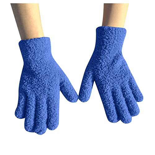 Handschuhe Damen Winter Warme Thermo Fahrradhandschuhe Touchscreen Winterhandschuhe Gefüttert Gloves Fahrradhandschuhe Skihandschuhe Thermohandschuhe (Navy, One Size) von Generic