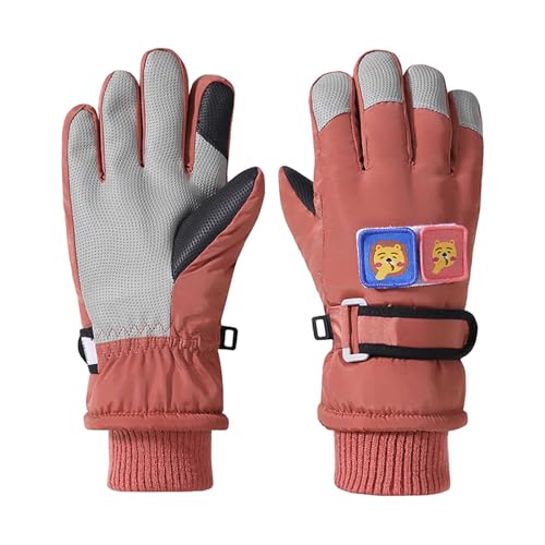 Handschuhe Kinder Winter Skihandschuhe Junge Mädchen Wasserdicht Fleece Fahrradhandschuhe Kinder Sport Winddicht 3-15 Jahre Laufhandschuhe für Klttern Snowboard Skifahren Radfahren Wandern von Generic