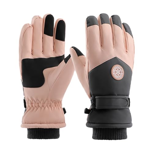 Handschuhe Weiß SchüTzenfest TüLl Schwarz Winterhandschuhe für Damen und Herren, Skihandschuhe, Thermisch, warm, Winddicht, regenfest, kältebeständig, zum Lange WeißE Handschuhe (Orange, One Size) von Generic