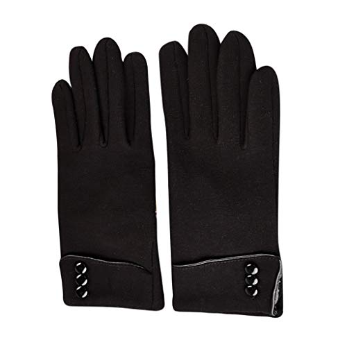 Handschuhe Winter Warm Fleece Handschuhe Winterhandschuhe Warme Thermo Gefütterte Weiche Handschuhewinddichte Reithandschuhe Laufhandschuhe für Tägliches Fahren Laufen Radfahre Frauen von Generic