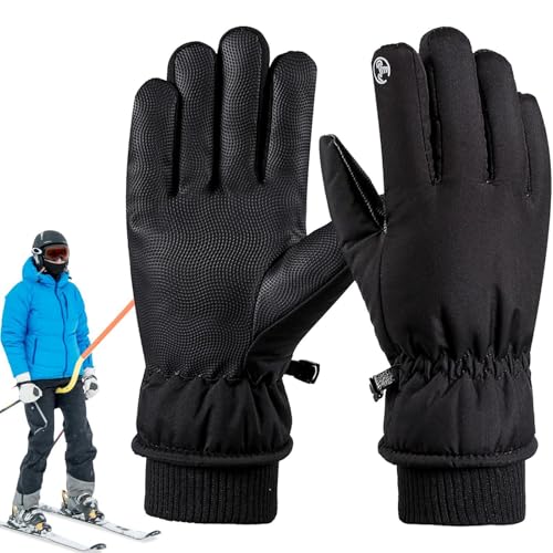 Handschuhe für kaltes Wetter, Winterhandschuhe – Winddichte Outdoor-Motorradhandschuhe, Touchscreen-Handschuhe für kaltes Wetter, thermische Snowboard-Handschuhe für Fahrradfahren von Generic