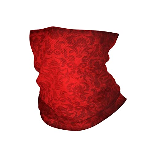 Herren Damen Bandana Roter Damast Kopfbedeckung Stirnband Atmungsaktiv Sturmhaube Bequem Headwrap Für Radfahr Lauf Klettern von Generic