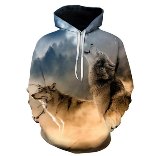 Herren Kapuzenpullover 3D Druck Hoodie Jungen Mädchen Kapuzenpullover 3D Druck Pullover Kapuzenpulli Leichte Casual Streetwear S-6XL (Styple 2#,L) von Generic