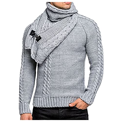 Herren Pullover Rollkragenpullover Herren Freizeit Sweatshirt Arbeitspullover Langarm Große Größen Casual Business Pullover Herren Winter Warm Classic Vintage Britischer Stil Fleecepullover Herren von Generic