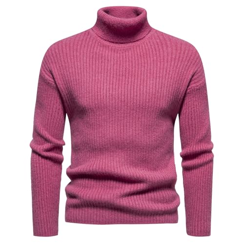 Herren Pullover Rollkragenpullover Herren Freizeit Sweatshirt Arbeitspullover Langarm Solid Große Größen Casual Sweater Herren Winter Warm Lose Tailliertes Einfach Fleecepullover Herren von Generic