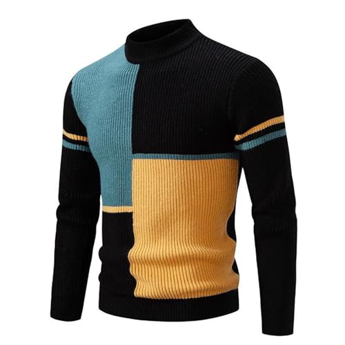 Herren Pullover Winter Rollkragen Pullover Sweatshirts Für Herren Langarm Einfarbig Casual Outdoor Pullover Herren Herbst Winter Warm Soft Classic Einfach Feinstrick Fleecepullover Herren von Generic