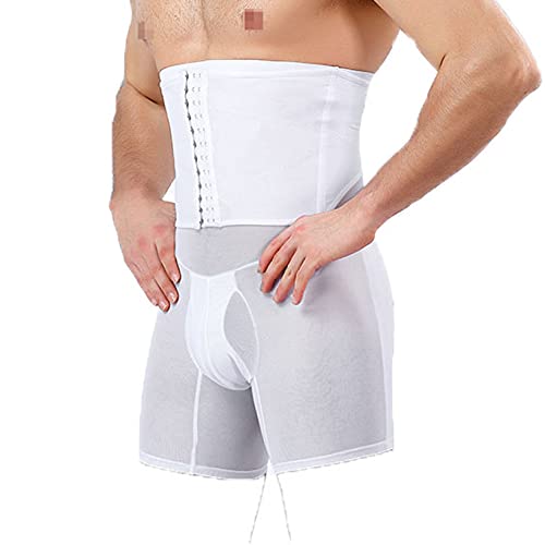 Herren-Shapewear-Boxershorts, häkel-taillentrainer, Body Shaper, hohe Taille, bauchweg-hüftverstärker-unterwäsche von Generic