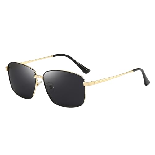 Herren-Sonnenbrille mit Farbwechsel für Tag und Nacht, quadratische polarisierte Sonnenbrille von Generic