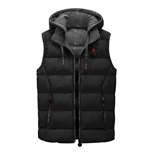 Herren Steppweste Outdoor Gefütterte Sportwesten mit Stehkragen Elegant Outdoorwesten Laufweste mit Taschen Übergangswesten Winter Warme Softshell Weste Arbeitsweste von Generic