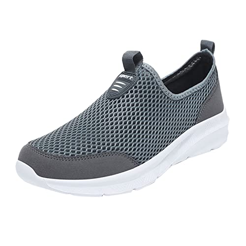 Herren-Turnschuhe, Größe 5, modische Sommer-Männer, atmungsaktives Mesh, Flache Schnür-Freizeitschuhe, Sommer-Wanderschuhe von Generic