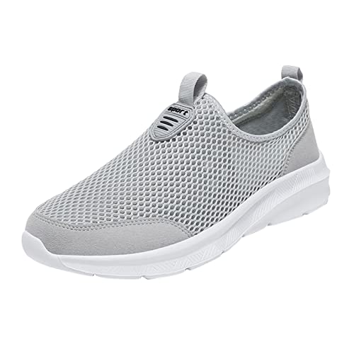 Herren-Turnschuhe, Größe 5, modische Sommer-Männer, atmungsaktives Mesh, Flache Schnür-Freizeitschuhe, Sommer-Wanderschuhe von Generic