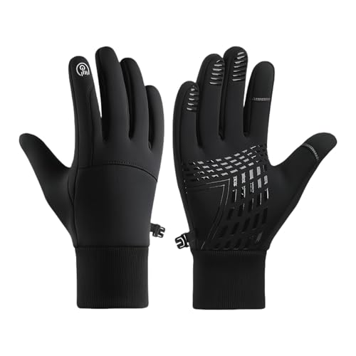 Herren Winterhandschuhe,Winterhandschuhe - wasserdichte Winter-Fahrradhandschuhe,Winterhandschuhe Touchscreen Schnee Ski wasserdichte Handschuhe für Männer Frauen Fahren Radfahren Laufen von Generic