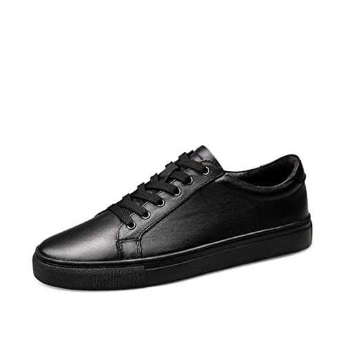 Herrenschuhe, Herren-Freizeitschuhe, echtes Leder, vulkanisierte Schuhe, All-Match-männerschuhe, luxusmarke, Skateboard-Turnschuhe von Generic