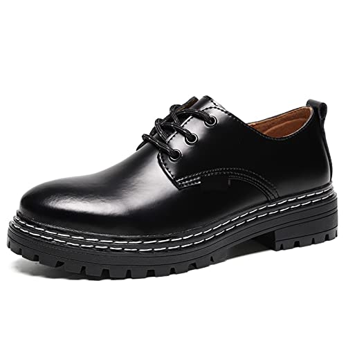 Herrenschuhe, Herren-Lederschuhe, Herren-Freizeitschuhe, Flache Schwarze Schuhe, Herrenschuhe von Generic