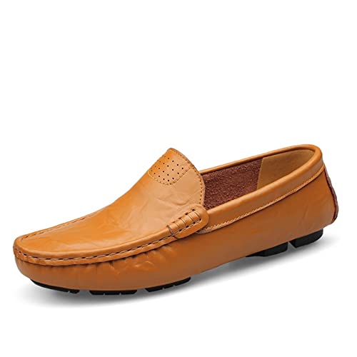 Herrenschuhe, echtes Leder, Herrenschuhe, weiche Slipper, Marken-männer, Flache Schuhe, Bequeme Fahrschuhe von Generic