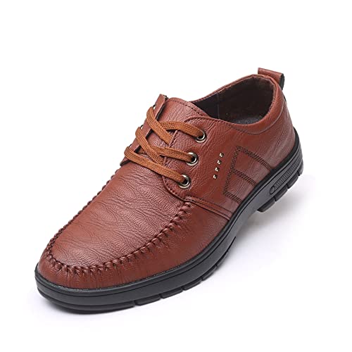 Herrenschuhe Leder Herrenschuhe Designer Freizeitschuhe Herren luxusmarke atmungsaktive schnürschuhe männliche Bootsschuhe Formale Mokassins Zapatos Hombre von Generic