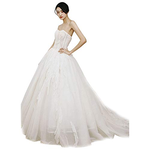 Hochzeitskleid für Damen, Spitze, Brautkleid, Hochzeitskleid für Bräute, Spitze, Übergröße für Hochzeit, Party, Brauthochzeitskleid von Generic