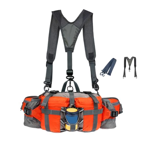 Hüfttasche mit Wasserflaschenhalter, Outdoor-Gürteltasche, wasserdichte Outdoor-Hüfttasche, Verstellbarer Riemen, wasserdichte Hüfttasche zum Wandern, Laufen, Joggen, Angeln, Jagen von Generic