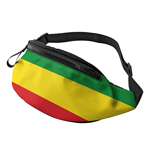 Hüfttaschen Rastafari-Flagge, Sport Hüfttasche Mit Reißverschluss Umhängetaschen Mode Gürteltasche Für Damen Reisen Wandern von Generic