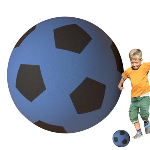 Indoor Silent Soccer, Silent Soccer für Kinder,Soft-Fußball für drinnen und draußen für Kinder | Training Fußball Jonglieren Dribbling Ball Spielzeug für Sommersportspaß auf Spielplätzen, Parks von Generic