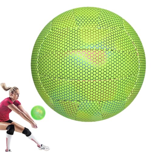 Indoor-Volleyball, leuchtender Volleyball – Indoor-Outdoor-Volleyball – leuchtender Softball, Ball für Indoor-Volleyball, Indoor-Sport-Volleyball, Wettkampf-Volleyball, Sporttraining, Spielball Indoor-Volleyball, leuchtender Volleyball – Indoor-Outdoor-Volleyball – leuchtender Softball, Ball für Indoor-Volleyball, Indoor-Sport-Volleyball, Wettkampf-Volleyball, Sporttraining, Spielball von Generic