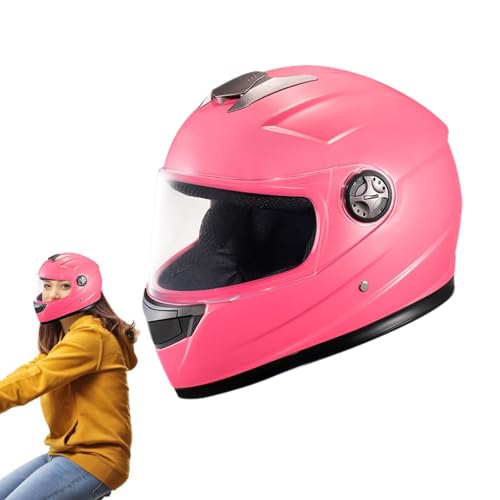 Integral-Motorradhelme | Atmungsaktive E-Bike-Helme mit abnehmbarem Schal | Schützende und bequeme Motorradhelme für E-Bike und Motorrad von Generic