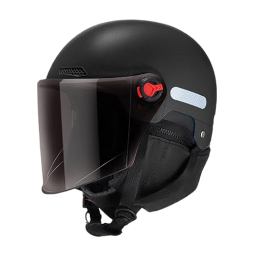 Integraler Motorradhelm,Helm mit Gehörschutz - Winterschutz Warmer Helm | Snowboardhelm Herren, Schneesporthelme, warmer Fahrradhelm, abnehmbarer Gehörschutz, hochauflösende Gläser zum Skifahren, Snow von Generic