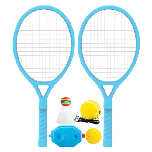 Interaktives Tennistrainer-Set – leichte Schläger mit Saitenball für effektives Training | Perfekt für Tennisanfänger und Eltern-Kind-Bindung | Spaßige und lehrreiche Tennisausrüstung für K von Generic