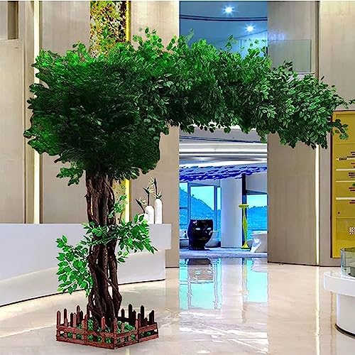 Interior Decoration Tree Large Simulation Plants Artificial Green Banyan Trees Artificial Bonsai Tree for Office Bedroom Living Party DIY Wedding Decor 2.8x2.8m/9.2x9.2ft von Generic