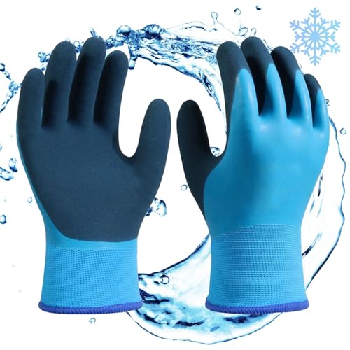 Isolierte, wasserdichte Handschuhe – Frostschutz-Gefrierhandschuhe, Winterarbeitshandschuhe, Angelhandschuhe | 2er-Pack kältebeständige Handschuhe, wasserdichte Winterhandschuhe, ideal für Arbeiten be von Generic