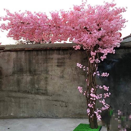Japanese Cherry Blossom Tree, Large Artificial Simulation Plant Peach Tree Wishing Tree Fake Silk Flower for Office Bedroom Living Party DIY Wedding Decor 2x1.8m/6.6x5.9ft von Generic