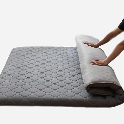 Japanische Matratze, mittelfest, gesteppt, Tatami-Futon, tragbare Campingmatte, 90 cm x 200 cm (04 120 x 200 cm) von Generic