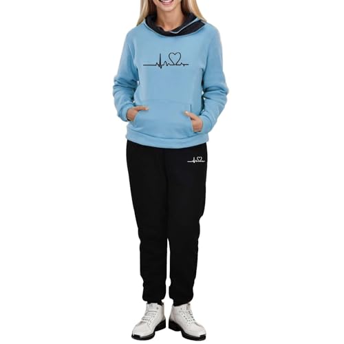 Jogginganzug Damen Set Sale Trainingsanzug Weihnachts Hoodie Gefütterte Zweiteiler Herbst Winter Streatwear Trainingsanzüge Kuschelig Sportbekleidung Set Y2K Outfit Komplett Große Größen von Generic