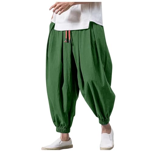 Jogginghose Herren Lang Baggy Sweatpants Herren Elastischer Bund Mit Kordelzug Hose Baumwolle Sweathose Jogger Jogginghose Sweatpants Trainingshose Freizeithose Jogging von Generic