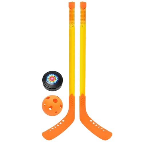 Jugend-Hockeyschläger – Sport-Eishockey-Set | Hockeyschläger für Kinder | Leichtes Hockeyschläger-Set | Outdoor-Eishockeyball-Sets für Kinder | Leichtes Hockeyschläger-Set für Anfänger von Generic