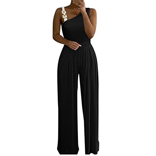 Jumpsuit Damen Sommer Halfter Overall Armellos Einteiler Elegant Lang Hosenanzug Playsuit Jogginganzug Romper Einfarbig Strampler Spielanzug Jumpsuit Damen Sommer Halfter Overall Armellos Einteiler Elegant Lang Hosenanzug Playsuit Jogginganzug Romper Einfarbig Strampler Spielanzug von Generic