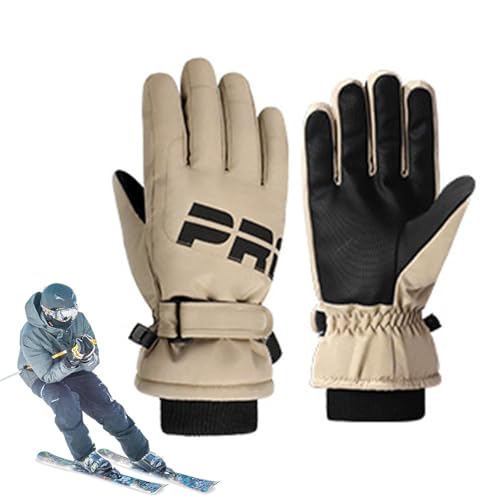 Kältefeste Handschuhe,Winter-Skihandschuhe,rutschfeste Touchscreen-Thermohandschuhe zum Skaten - Winddichte Fäustlinge für Motorradfahren, Bergsteigen und Wandern bei kaltem Wetter. Skifahren von Generic