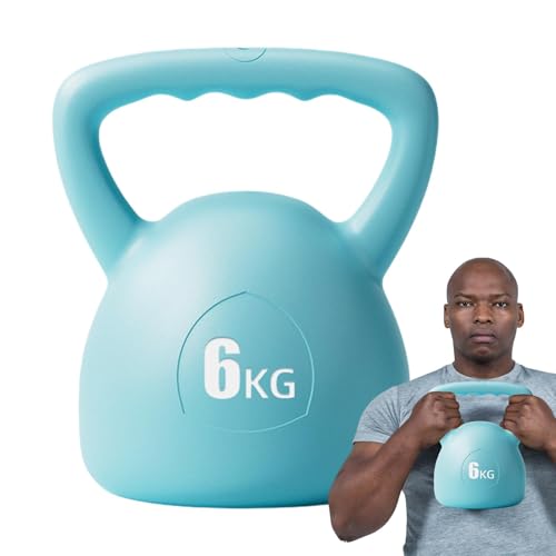 Kettlebell Mit Komfortablem Griff – Kettlebell Mit Weicher Füllung, Gewichtsverstellbare Kettlebell, Heimtraining Kettlebell, Sicheres Kettlebell-Training, Stoßdämpfende Kettlebell, Krafttraining Kett von Generic