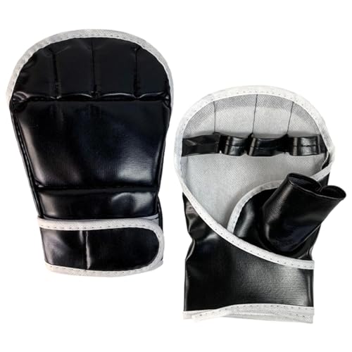 Kickbox-Handschuhe Halbfinger,Kickbox-Sparring-Handschuhe - Halbfinger-Handschuhe mit offener Handfläche für Muay Thai,Verstellbare Boxhandschuhe für Muay Thai, Sparring, Boxsack von Generic