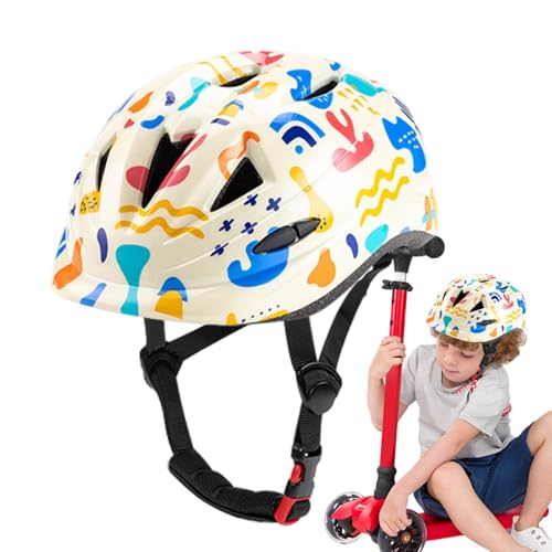 Kinder-Fahrrad-Schutzhelm, niedlicher Fahrrad-Schutzhelm | Stoßdämpfender, Verstellbarer Sicherheitshut | Leichter Schutzhelm für Kinder, tragbare Schutzausrüstung für Skateboards von Generic