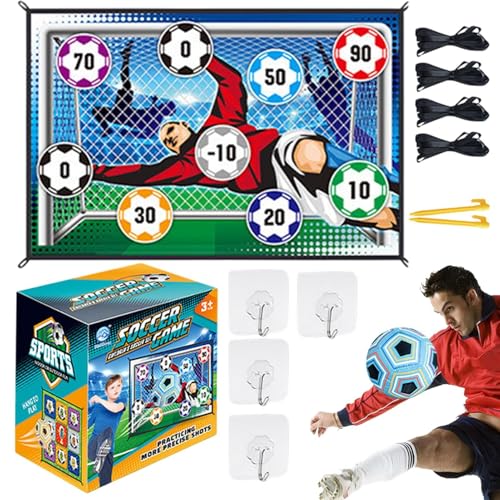 Kinder-Fußballspiel – Fußball-Spielmatten-Set – Kinder-Fußballtor-Set, Outdoor-Fußballspiel, Indoor-Kinder-Fußballspielzeug von Generic